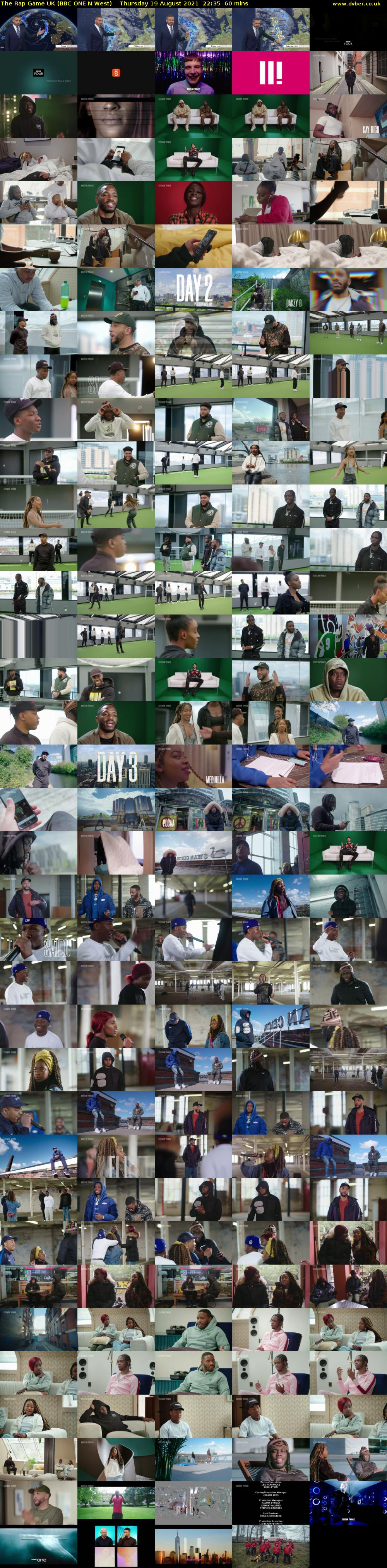 The Rap Game UK (BBC ONE N West) Thursday 19 August 2021 22:35 - 23:35