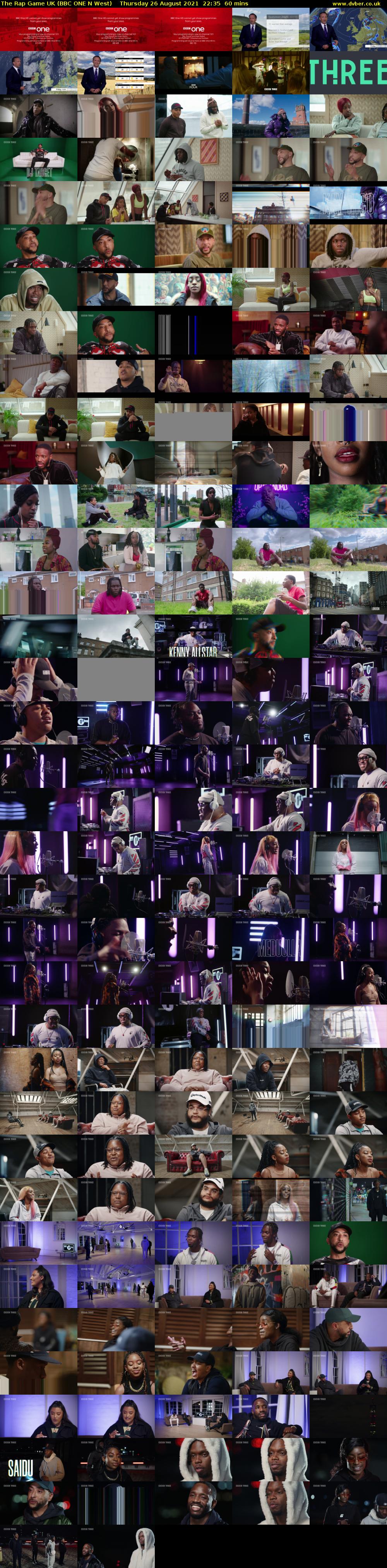 The Rap Game UK (BBC ONE N West) Thursday 26 August 2021 22:35 - 23:35