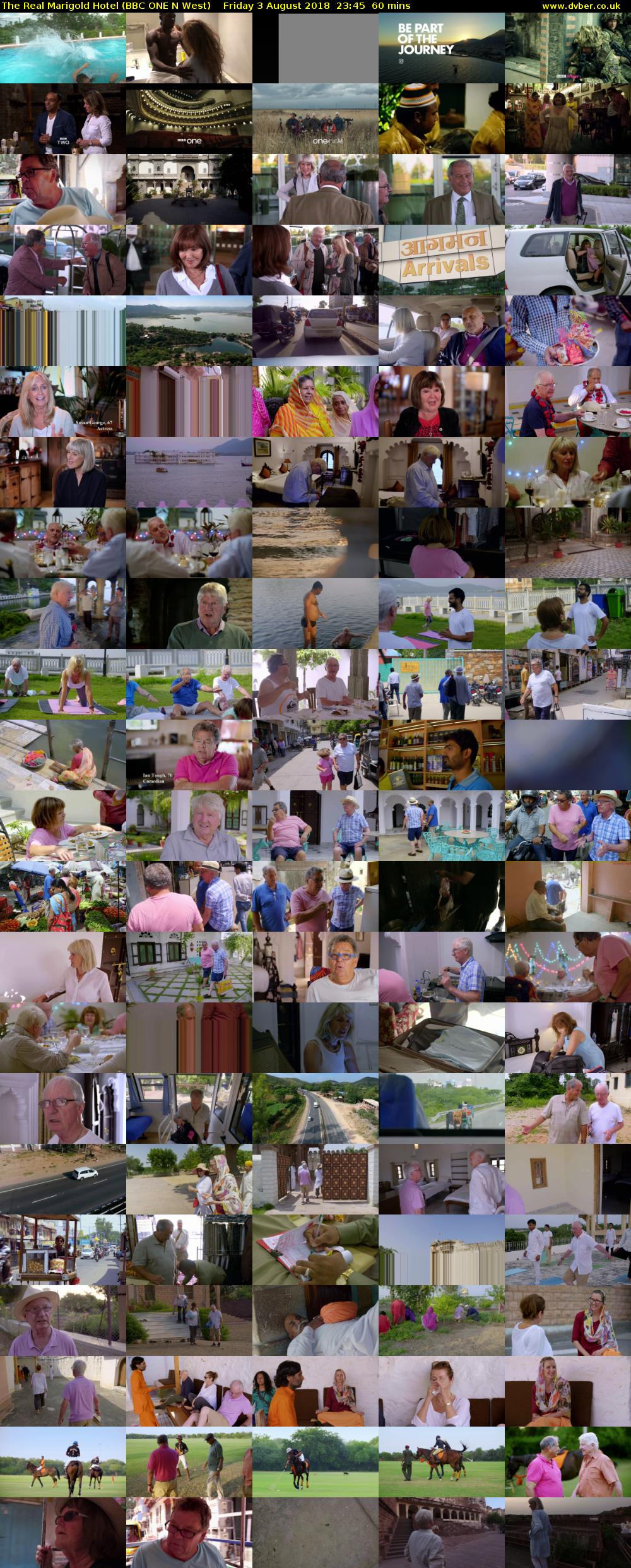 The Real Marigold Hotel (BBC ONE N West) Friday 3 August 2018 23:45 - 00:45