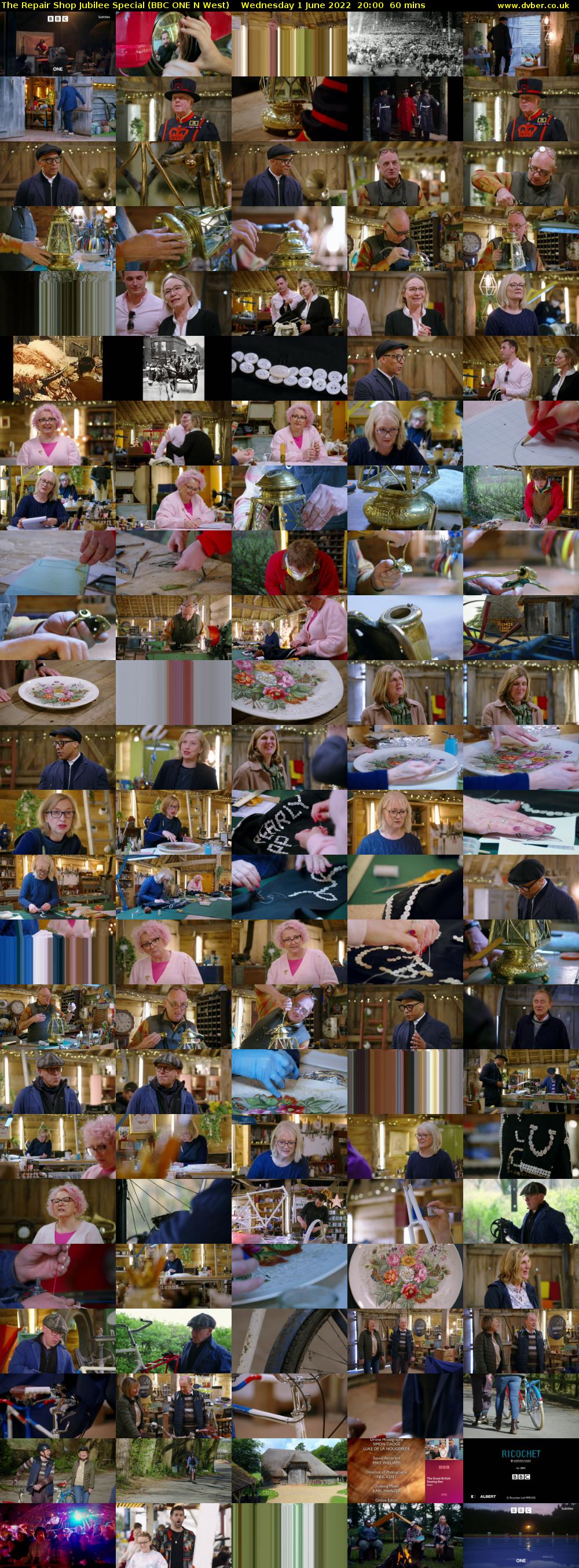 The Repair Shop Jubilee Special (BBC ONE N West) Wednesday 1 June 2022 20:00 - 21:00