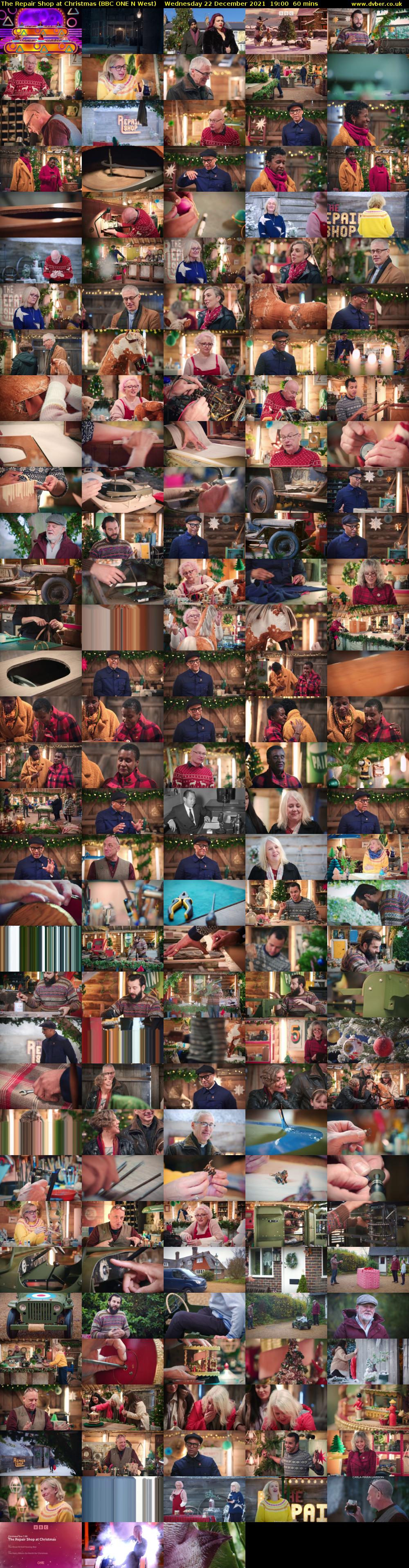 The Repair Shop at Christmas (BBC ONE N West) Wednesday 22 December 2021 19:00 - 20:00