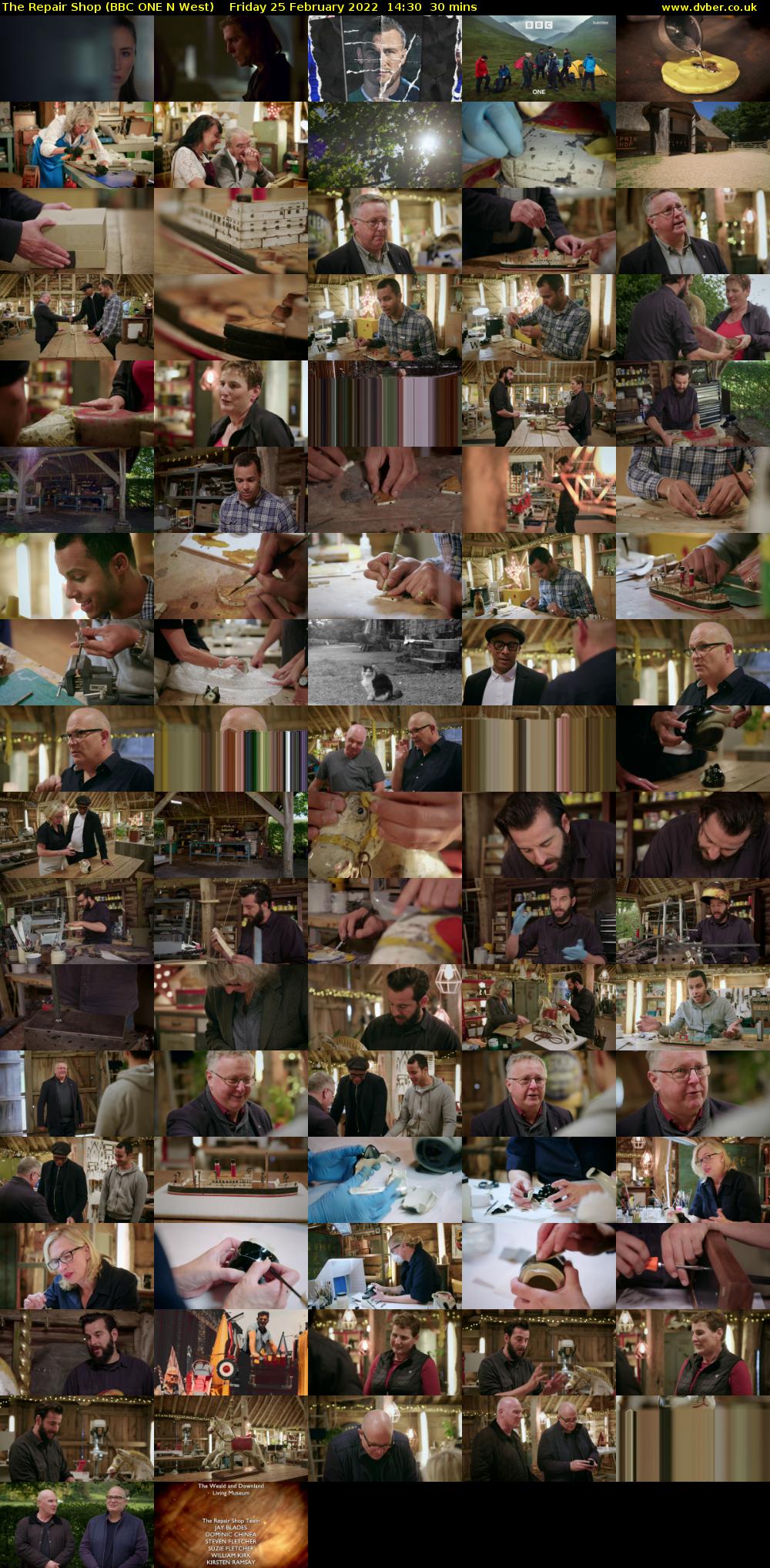 The Repair Shop (BBC ONE N West) Friday 25 February 2022 14:30 - 15:00