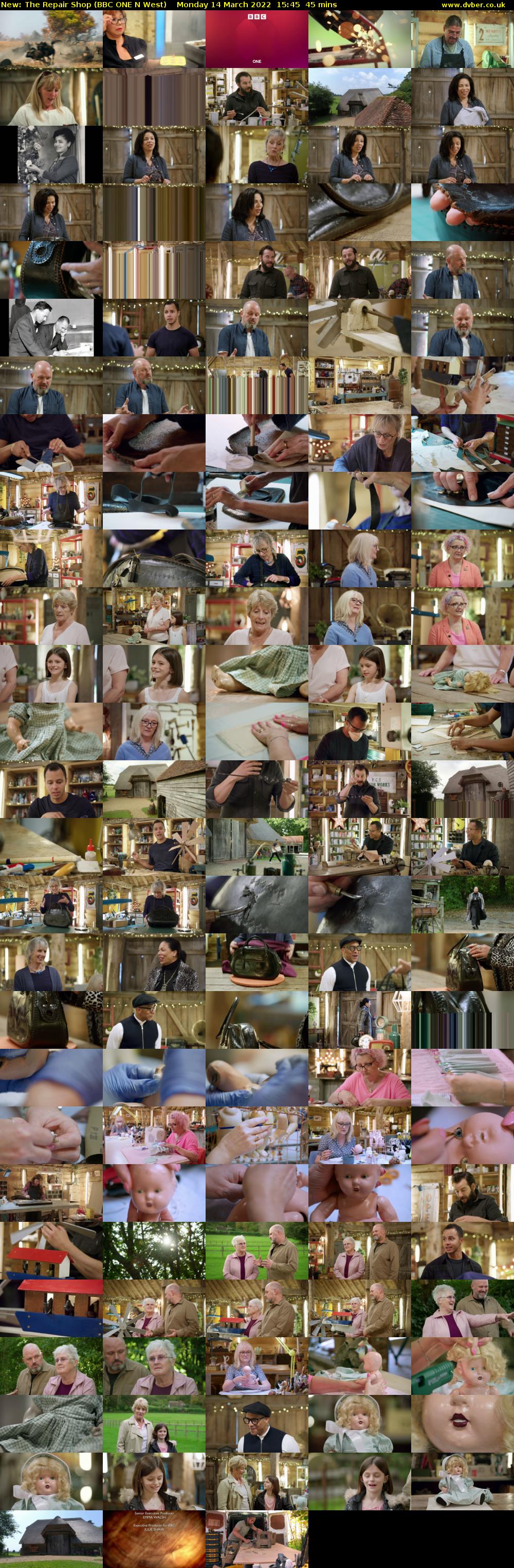 The Repair Shop (BBC ONE N West) Monday 14 March 2022 15:45 - 16:30