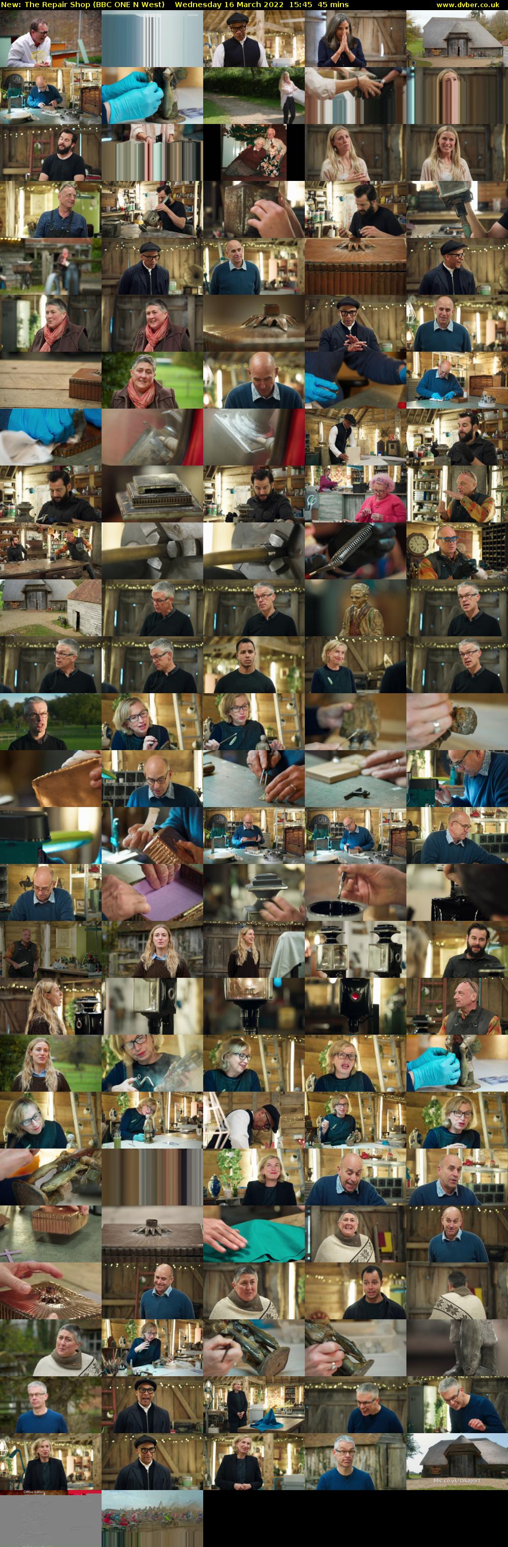 The Repair Shop (BBC ONE N West) Wednesday 16 March 2022 15:45 - 16:30