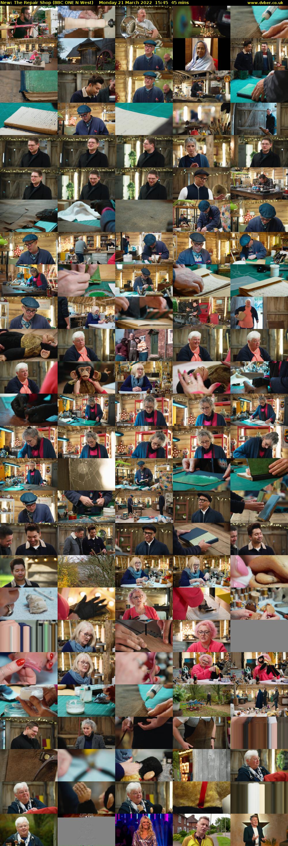 The Repair Shop (BBC ONE N West) Monday 21 March 2022 15:45 - 16:30