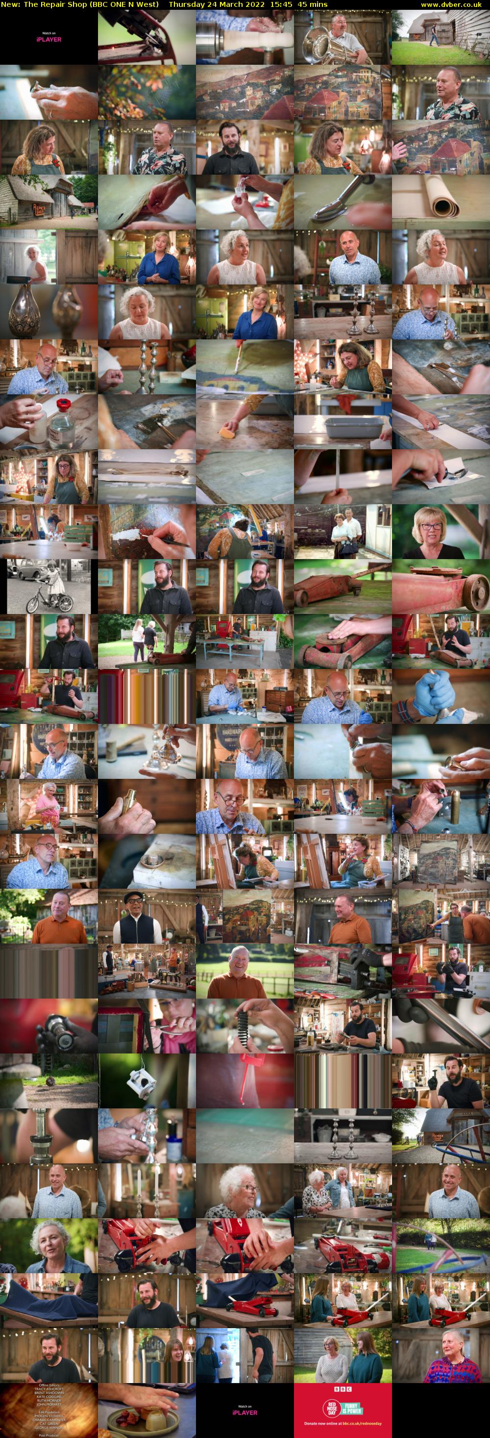 The Repair Shop (BBC ONE N West) Thursday 24 March 2022 15:45 - 16:30