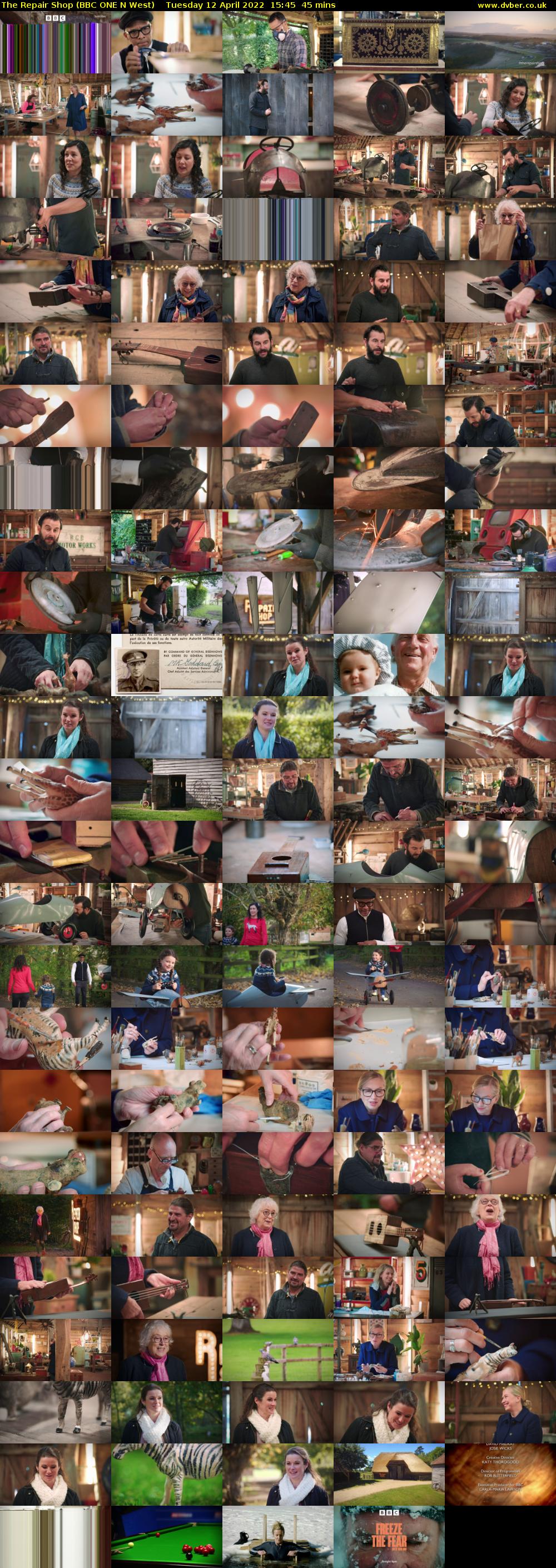 The Repair Shop (BBC ONE N West) Tuesday 12 April 2022 15:45 - 16:30
