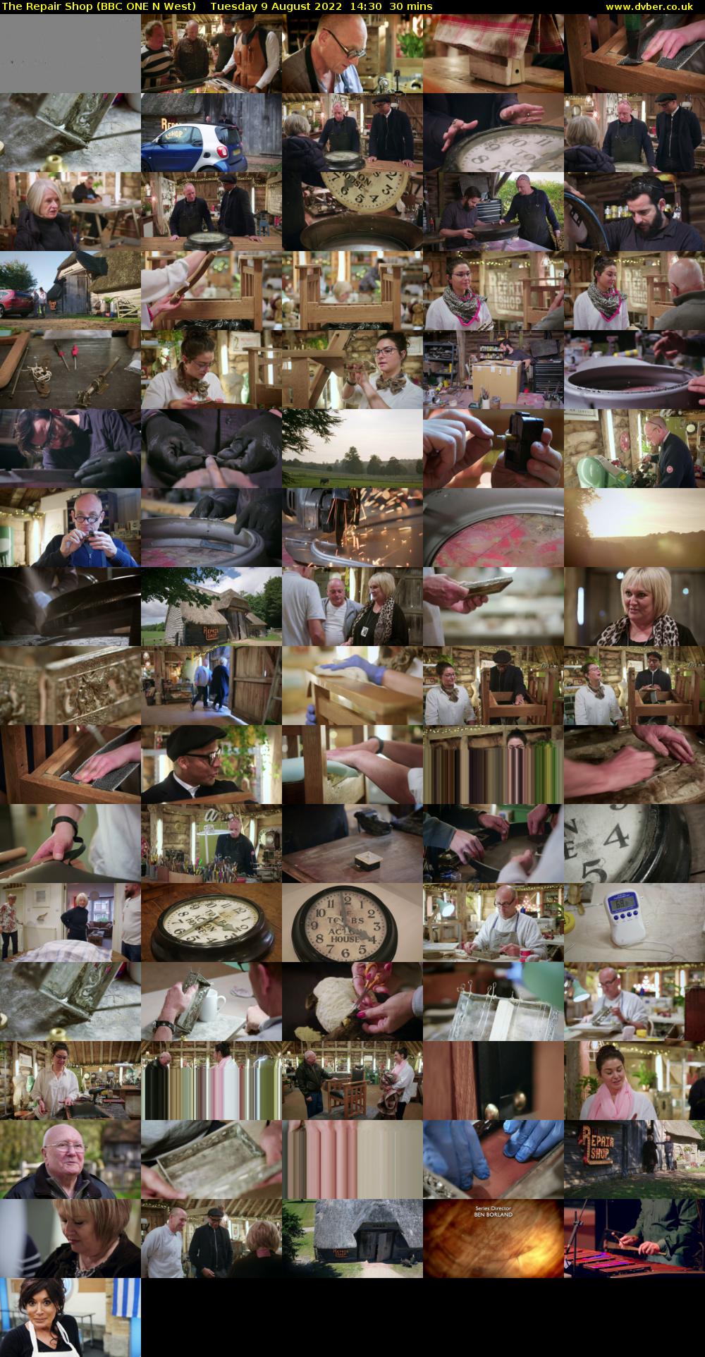 The Repair Shop (BBC ONE N West) Tuesday 9 August 2022 14:30 - 15:00