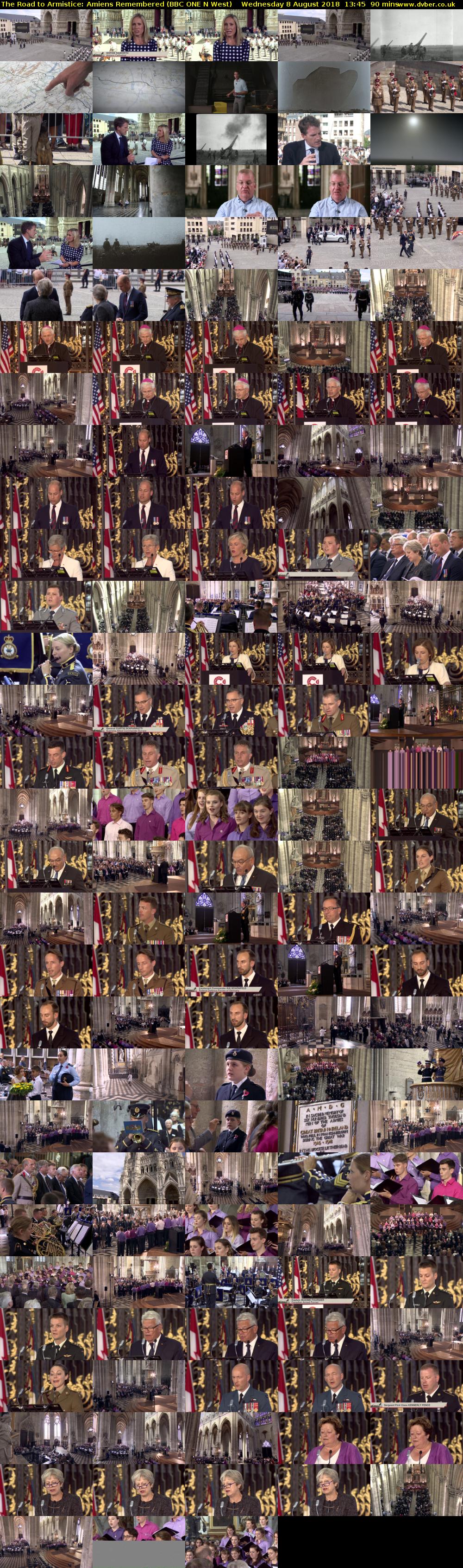 The Road to Armistice: Amiens Remembered (BBC ONE N West) Wednesday 8 August 2018 13:45 - 15:15