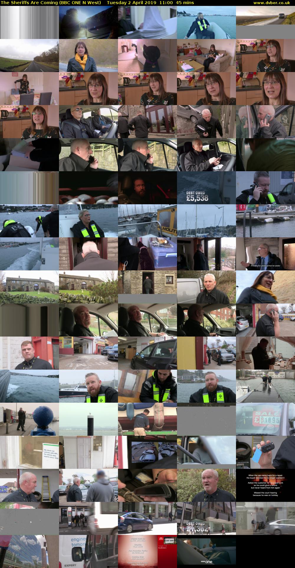 The Sheriffs Are Coming (BBC ONE N West) Tuesday 2 April 2019 11:00 - 11:45