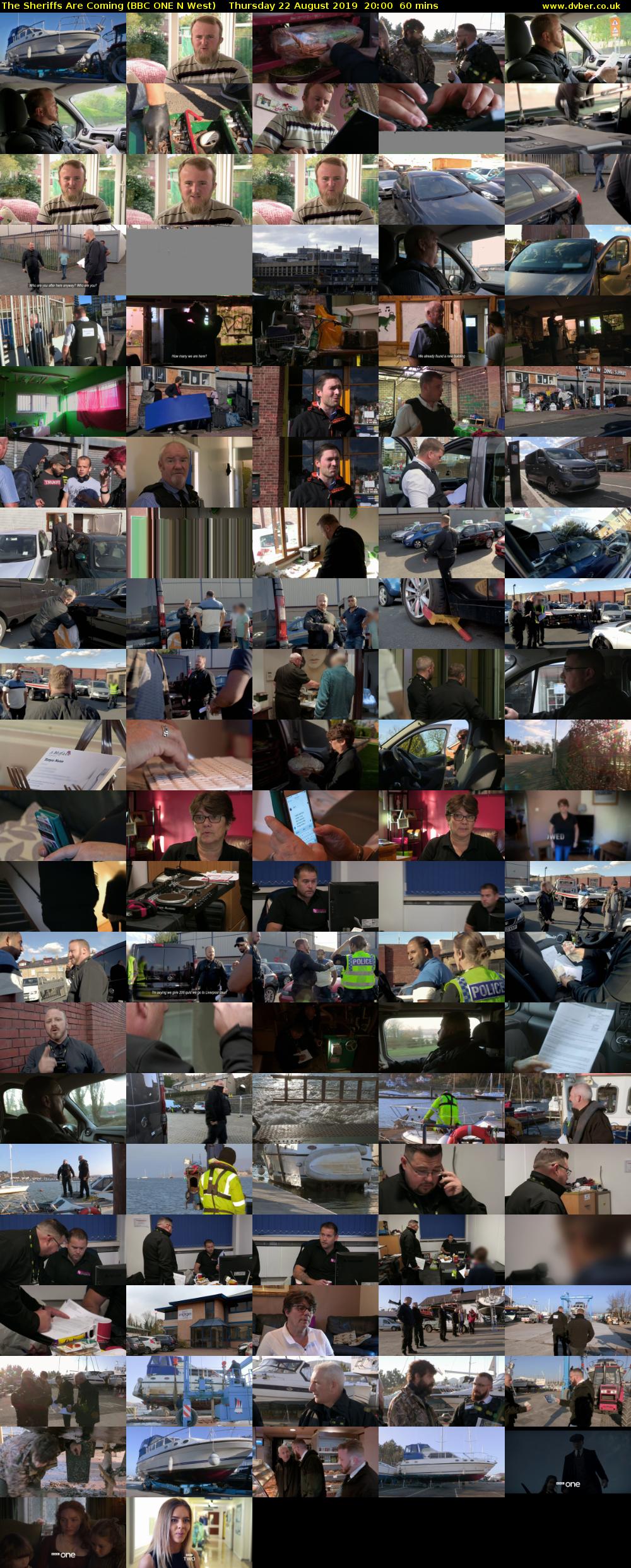 The Sheriffs Are Coming (BBC ONE N West) Thursday 22 August 2019 20:00 - 21:00