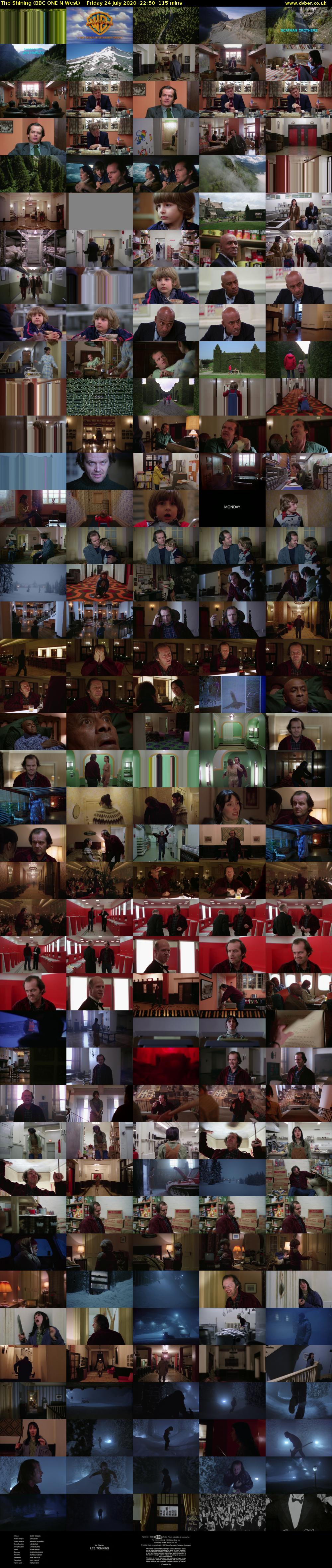 The Shining (BBC ONE N West) Friday 24 July 2020 22:50 - 00:45