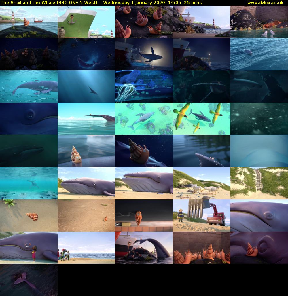 The Snail and the Whale (BBC ONE N West) Wednesday 1 January 2020 14:05 - 14:30