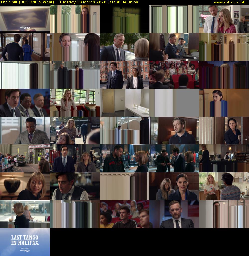 The Split (BBC ONE N West) Tuesday 10 March 2020 21:00 - 22:00