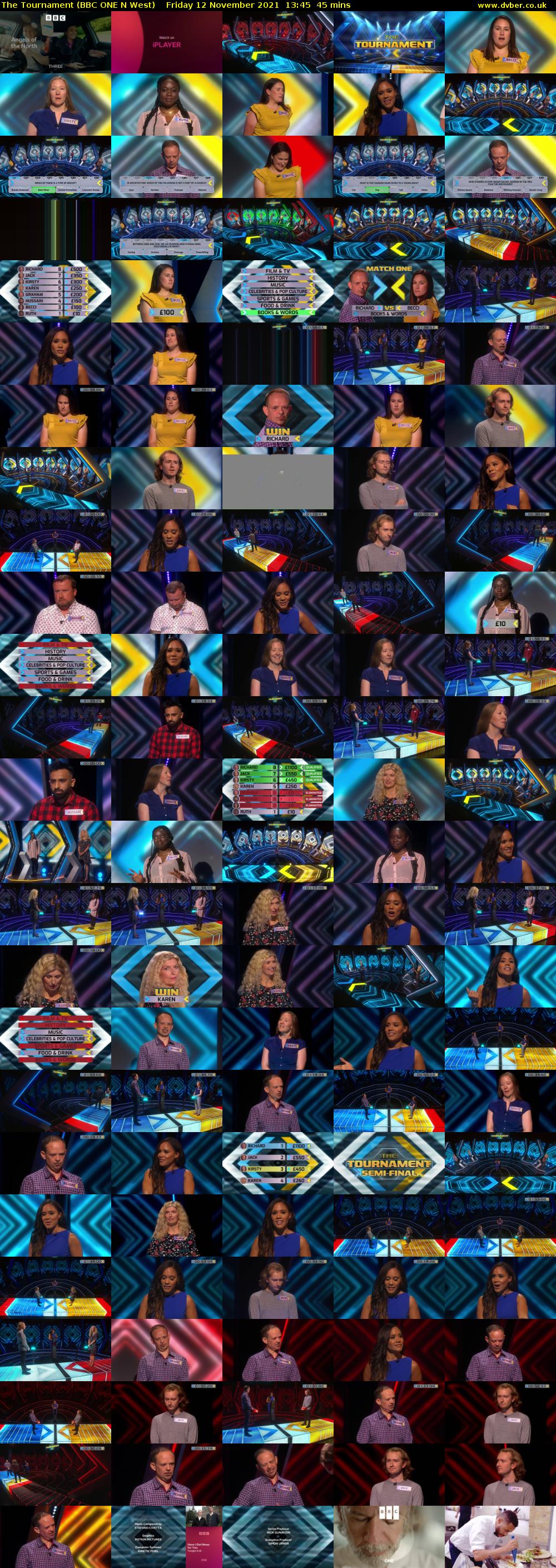 The Tournament (BBC ONE N West) Friday 12 November 2021 13:45 - 14:30
