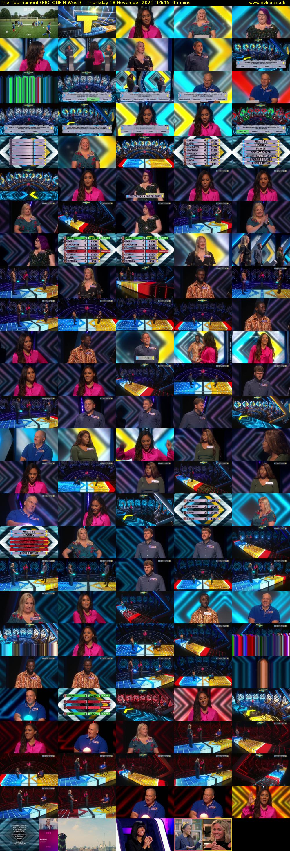The Tournament (BBC ONE N West) Thursday 18 November 2021 14:15 - 15:00
