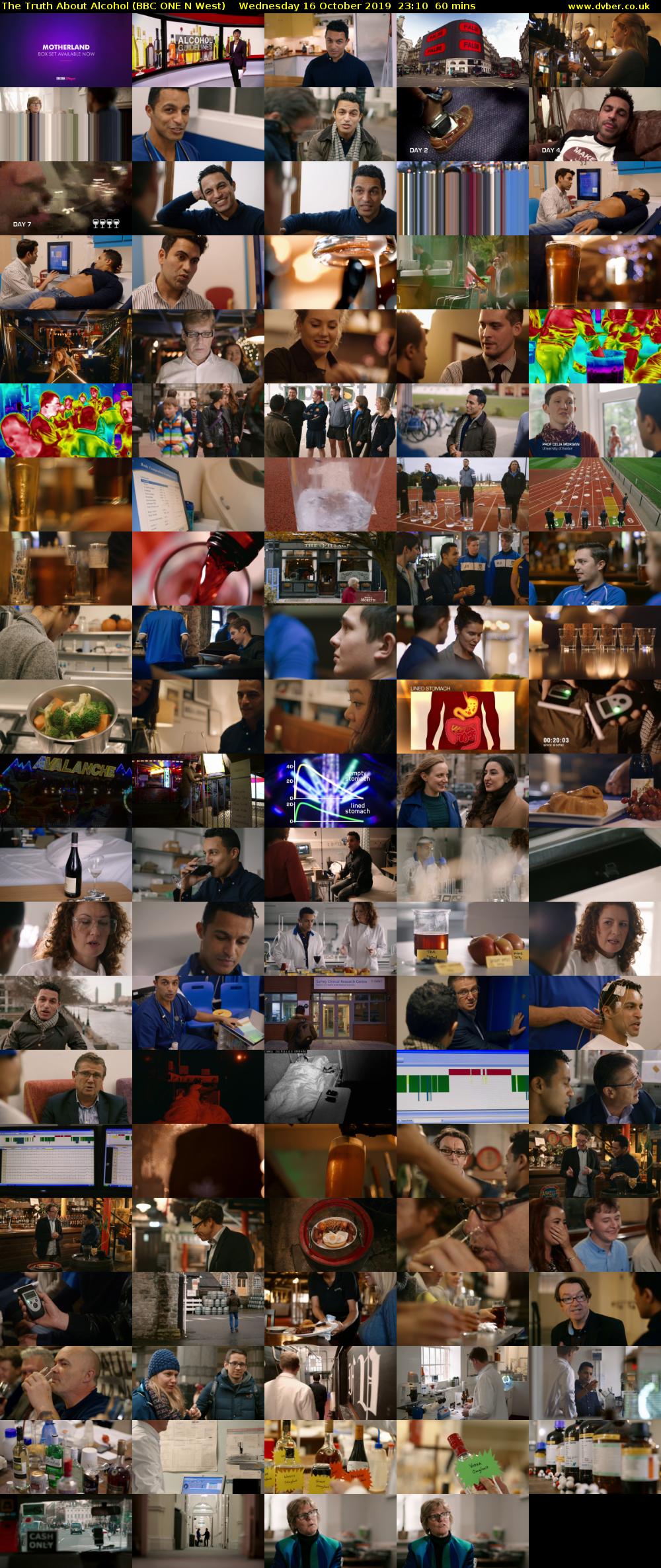 The Truth About Alcohol (BBC ONE N West) Wednesday 16 October 2019 23:10 - 00:10