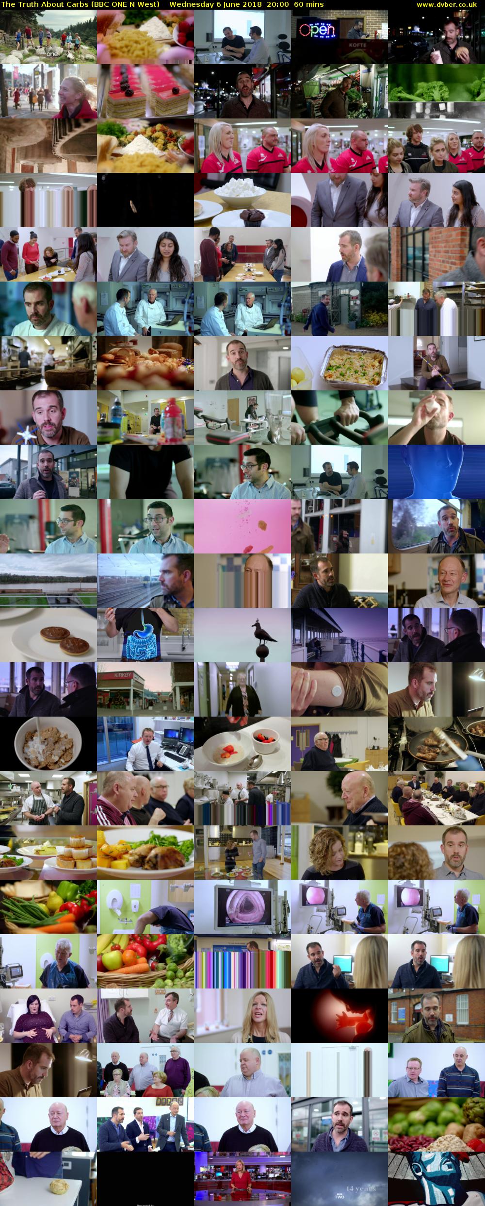The Truth About Carbs (BBC ONE N West) Wednesday 6 June 2018 20:00 - 21:00