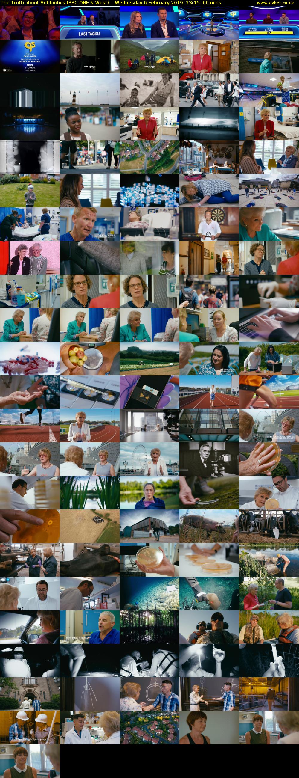 The Truth about Antibiotics (BBC ONE N West) Wednesday 6 February 2019 23:15 - 00:15