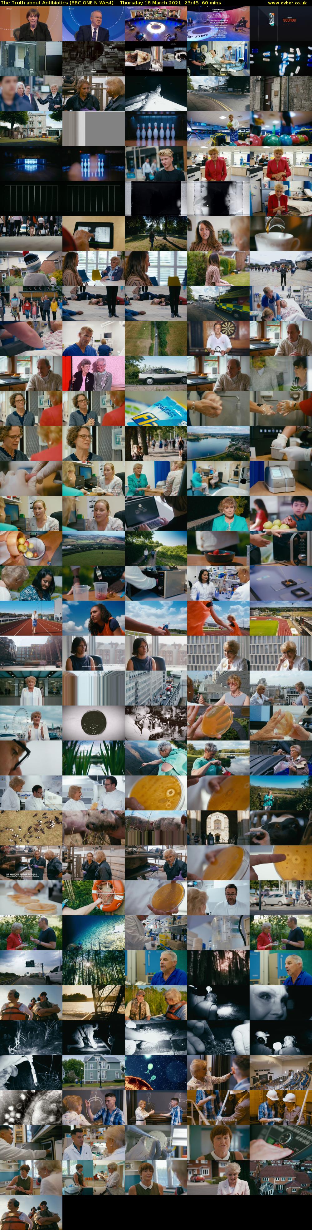 The Truth about Antibiotics (BBC ONE N West) Thursday 18 March 2021 23:45 - 00:45
