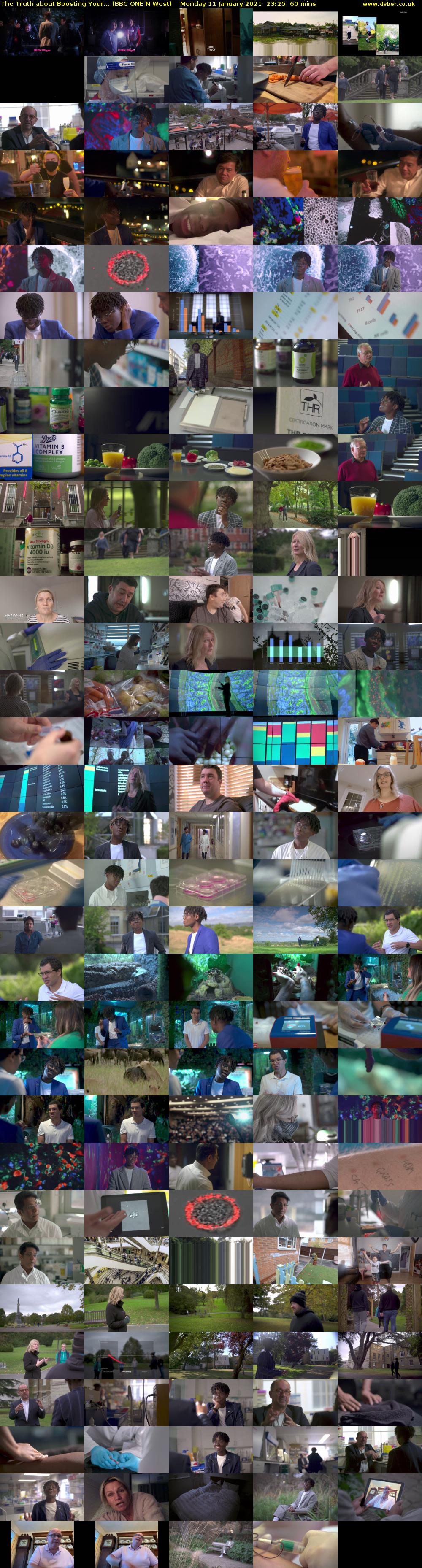 The Truth about Boosting Your... (BBC ONE N West) Monday 11 January 2021 23:25 - 00:25
