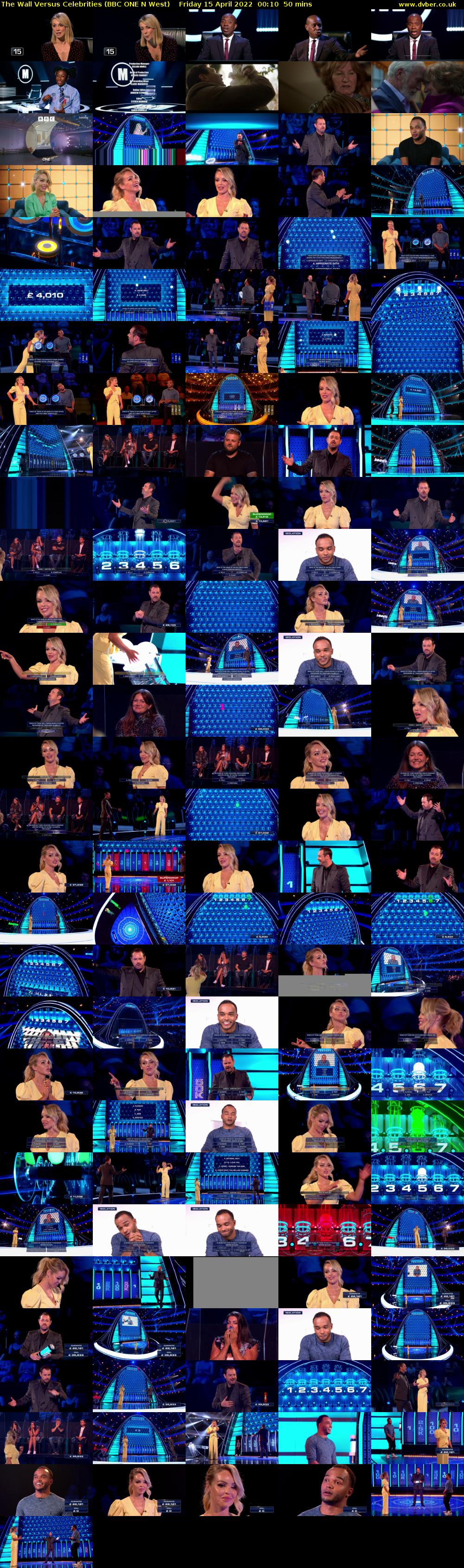 The Wall Versus Celebrities (BBC ONE N West) Friday 15 April 2022 00:10 - 01:00