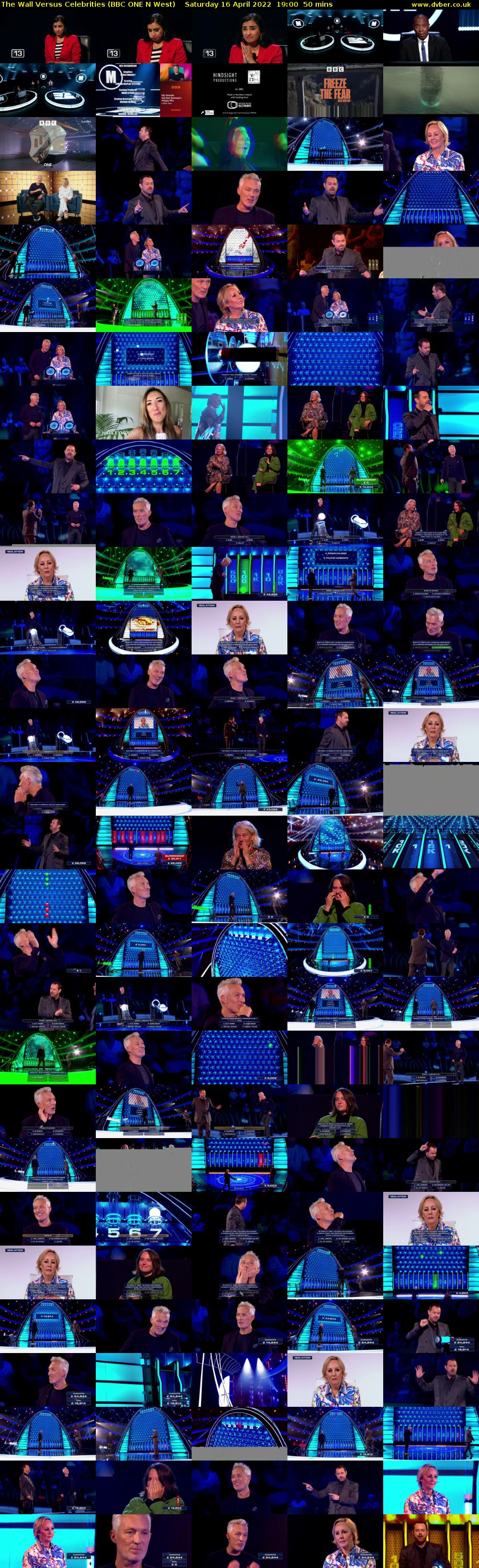 The Wall Versus Celebrities (BBC ONE N West) Saturday 16 April 2022 19:00 - 19:50
