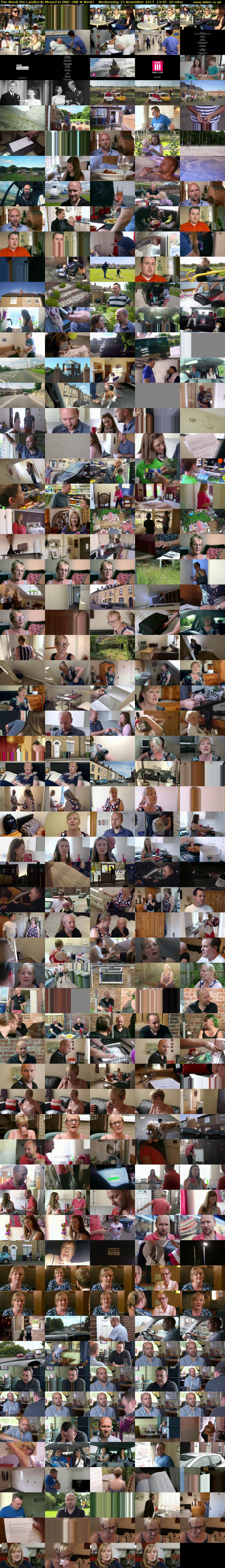 The Week the Landlords Moved In (BBC ONE N West) Wednesday 15 November 2017 23:45 - 00:45