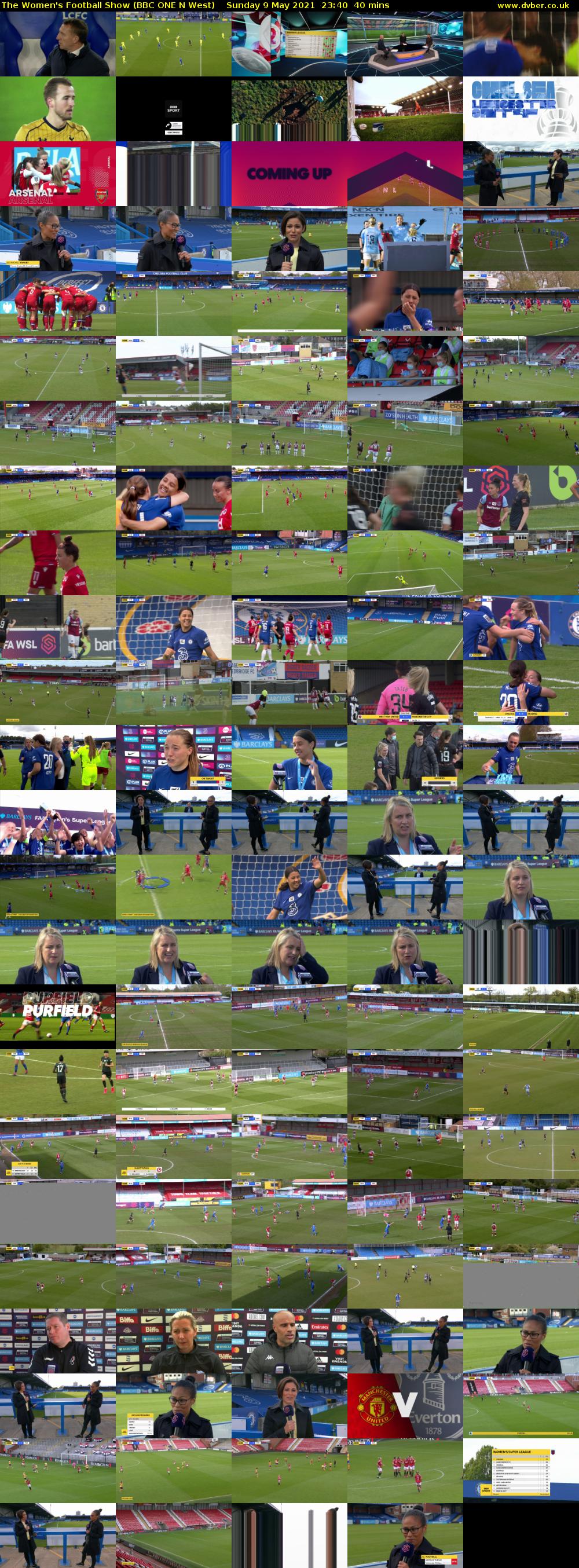 The Women's Football Show (BBC ONE N West) Sunday 9 May 2021 23:40 - 00:20