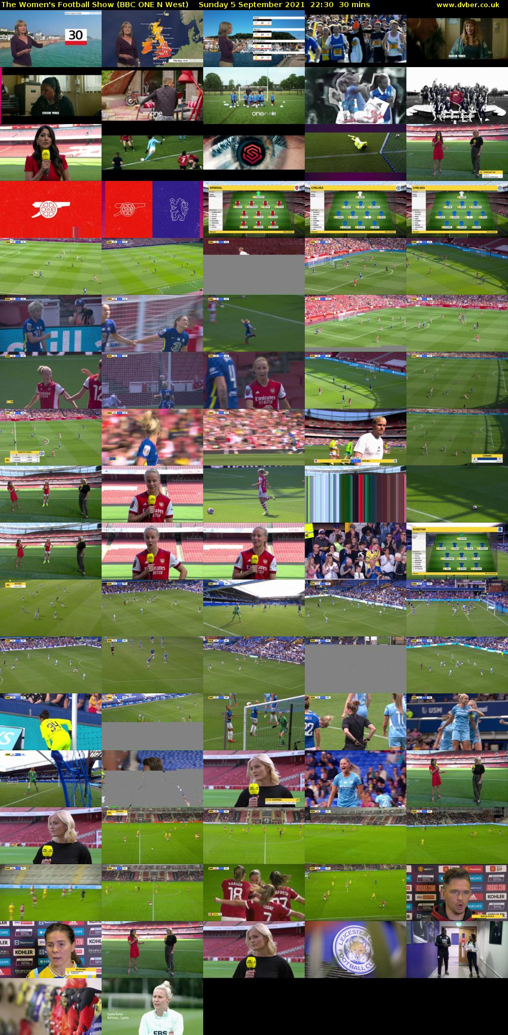 The Women's Football Show (BBC ONE N West) Sunday 5 September 2021 22:30 - 23:00