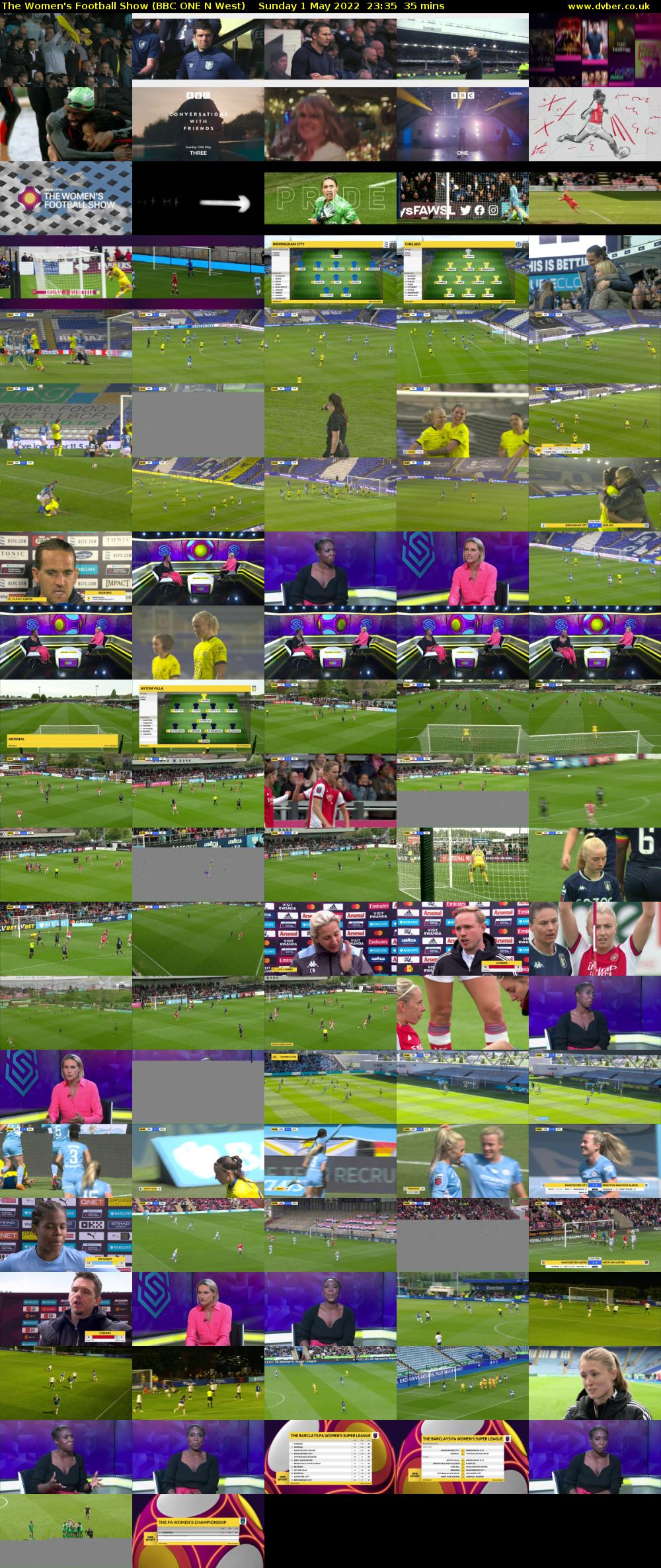 The Women's Football Show (BBC ONE N West) Sunday 1 May 2022 23:35 - 00:10
