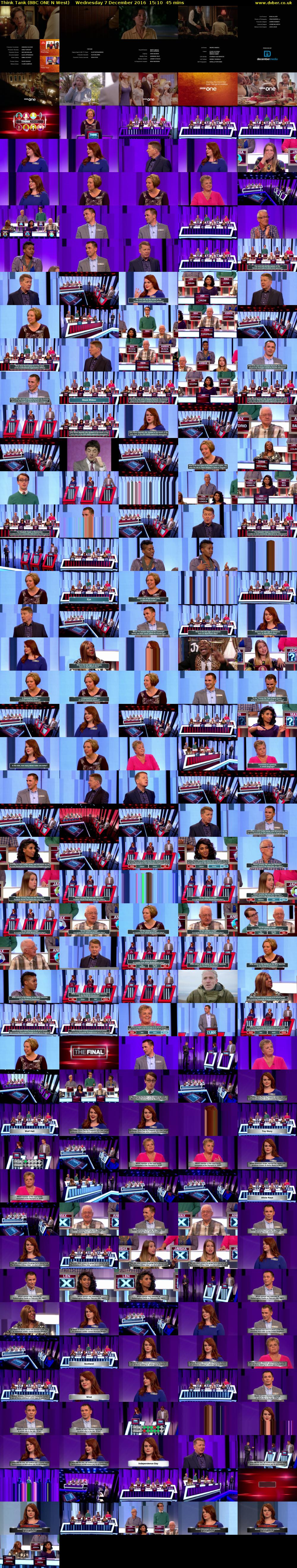 Think Tank (BBC ONE N West) Wednesday 7 December 2016 15:10 - 15:55