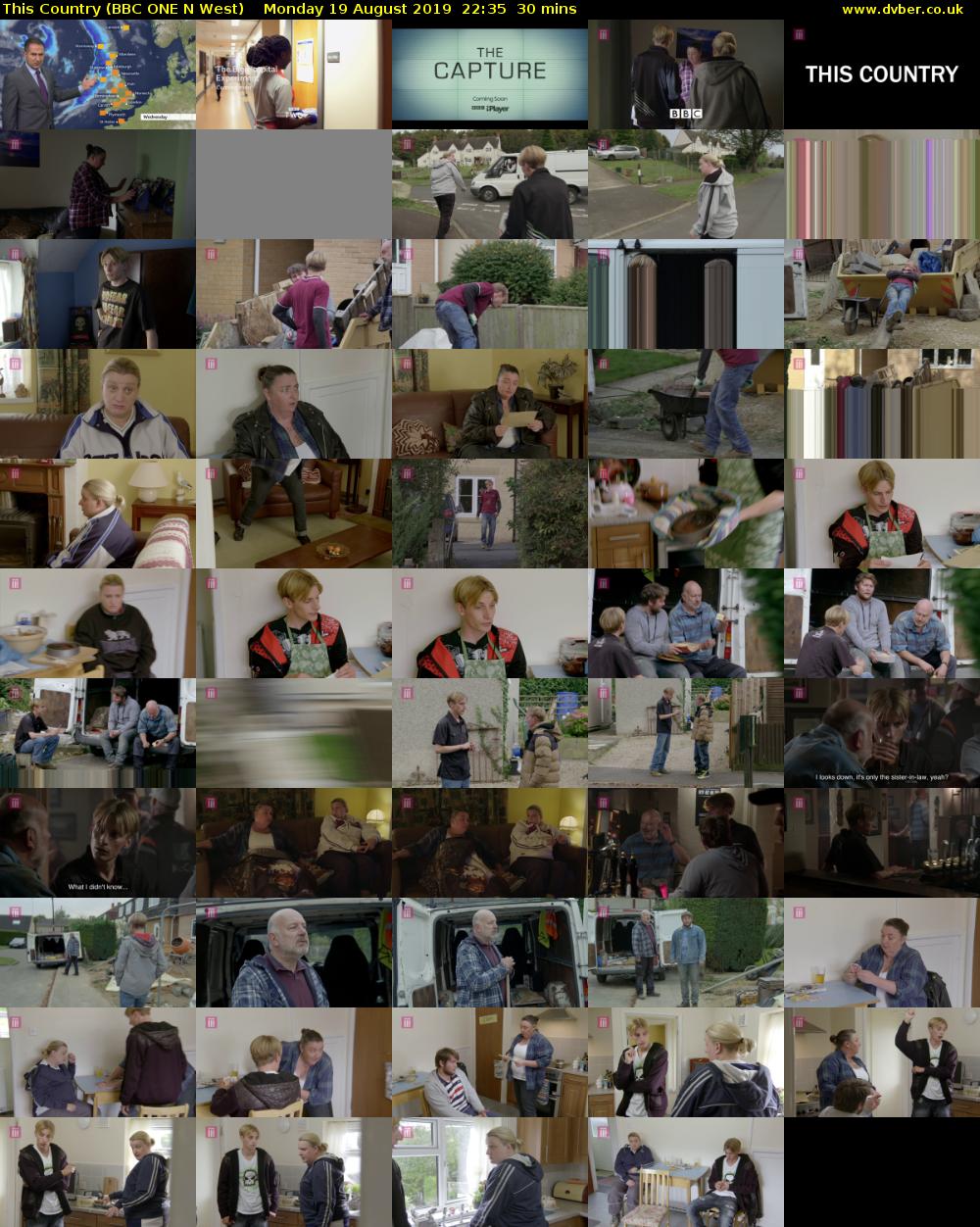 This Country (BBC ONE N West) Monday 19 August 2019 22:35 - 23:05