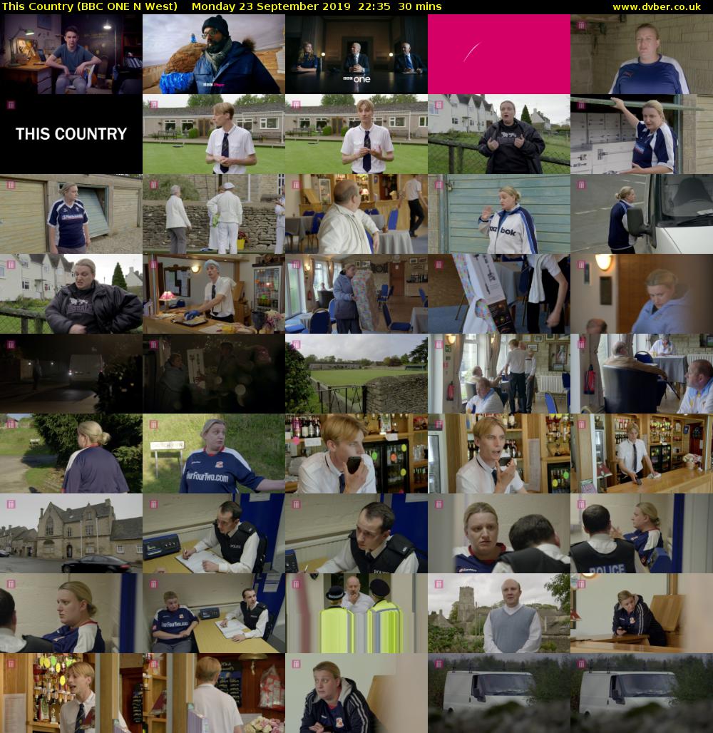 This Country (BBC ONE N West) Monday 23 September 2019 22:35 - 23:05