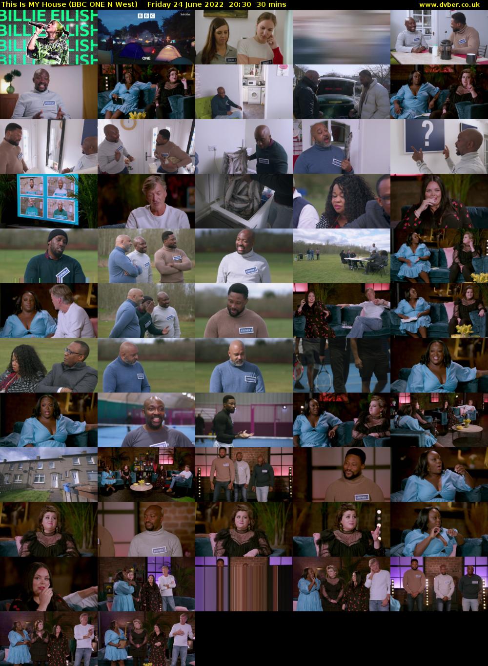 This Is MY House (BBC ONE N West) Friday 24 June 2022 20:30 - 21:00