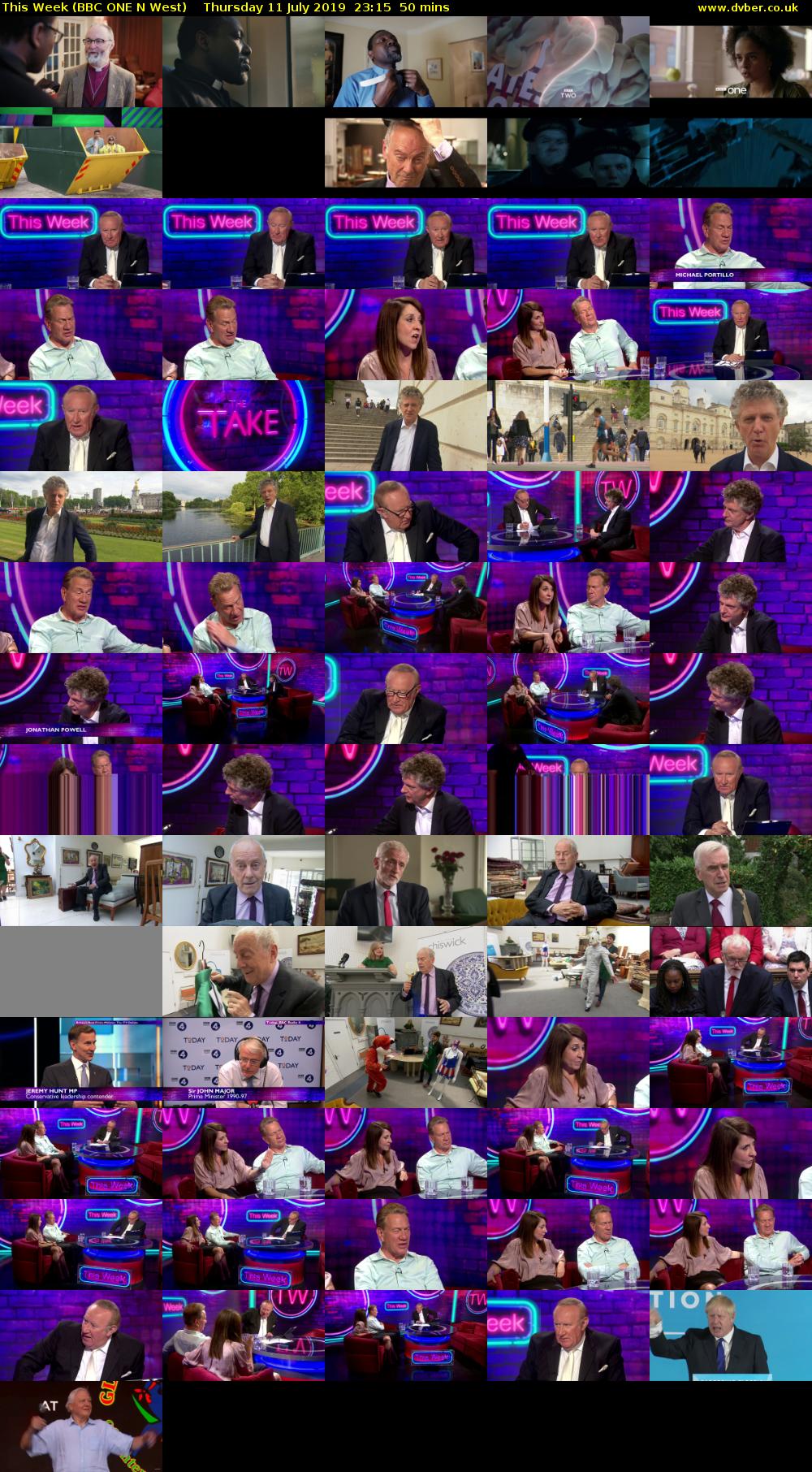 This Week (BBC ONE N West) Thursday 11 July 2019 23:15 - 00:05