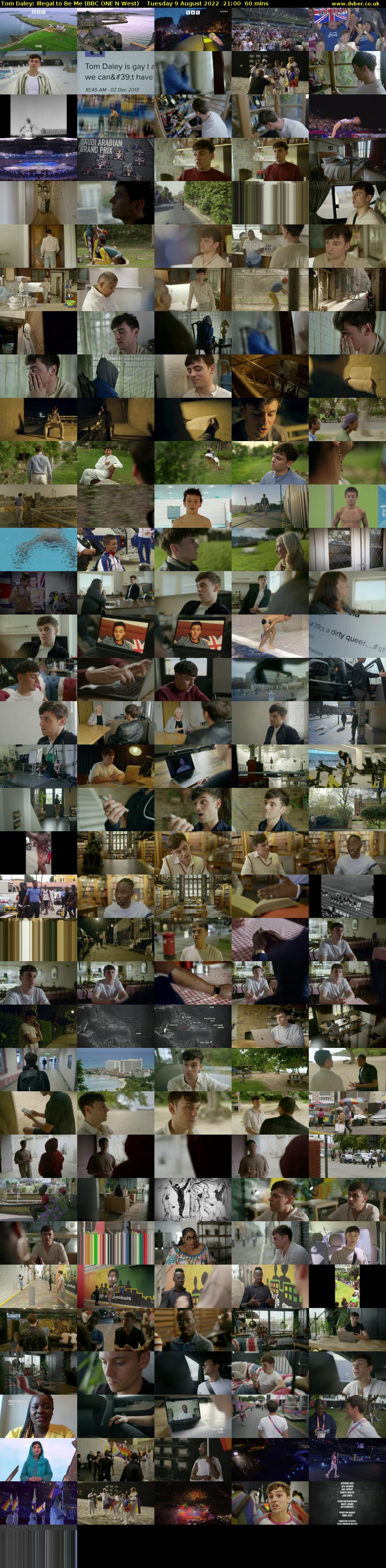 Tom Daley: Illegal to Be Me (BBC ONE N West) Tuesday 9 August 2022 21:00 - 22:00