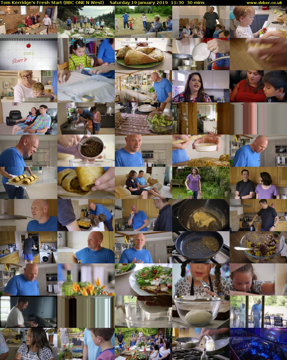 Tom Kerridge's Fresh Start (BBC ONE N West) Saturday 19 January 2019 11:30 - 12:00