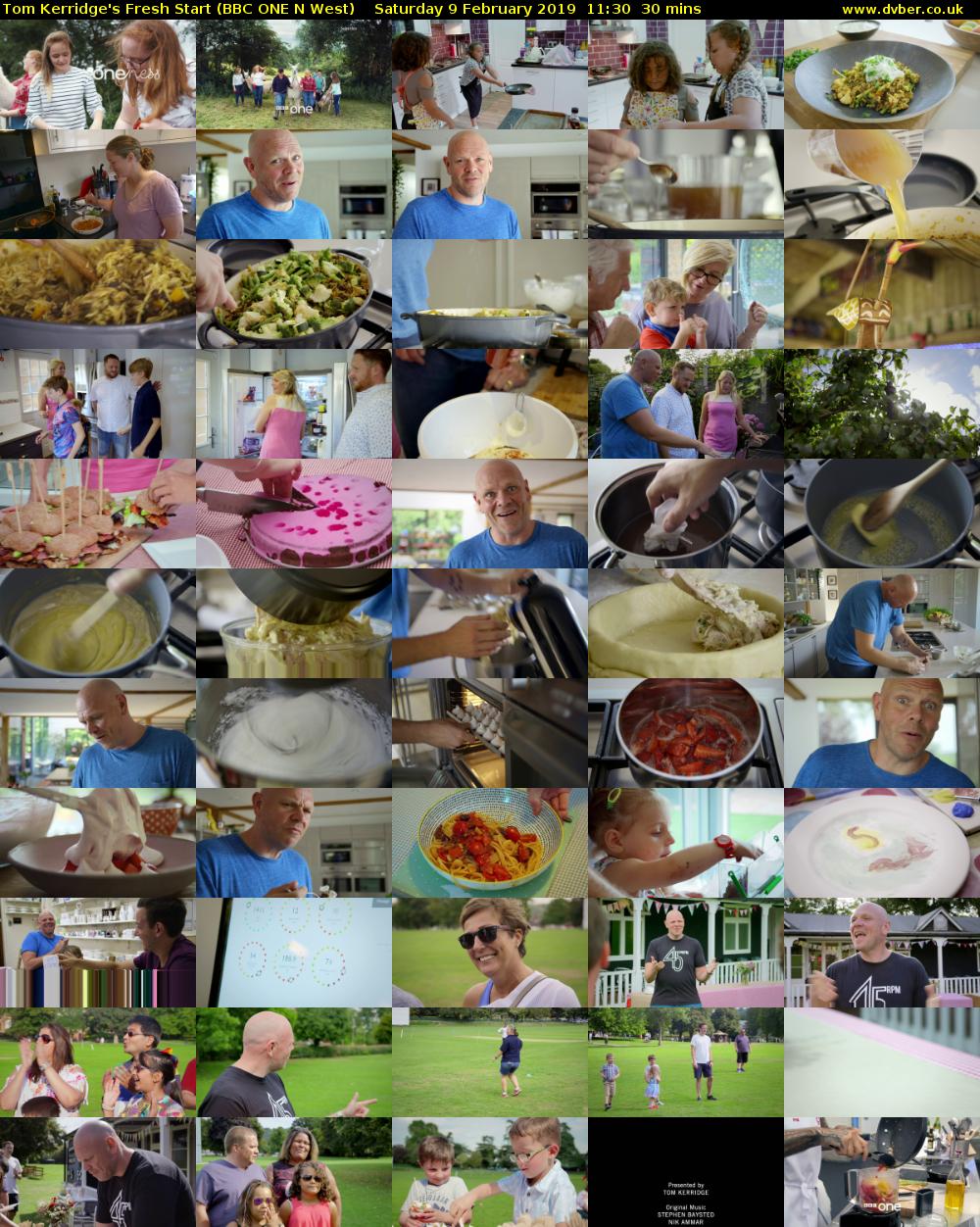 Tom Kerridge's Fresh Start (BBC ONE N West) Saturday 9 February 2019 11:30 - 12:00