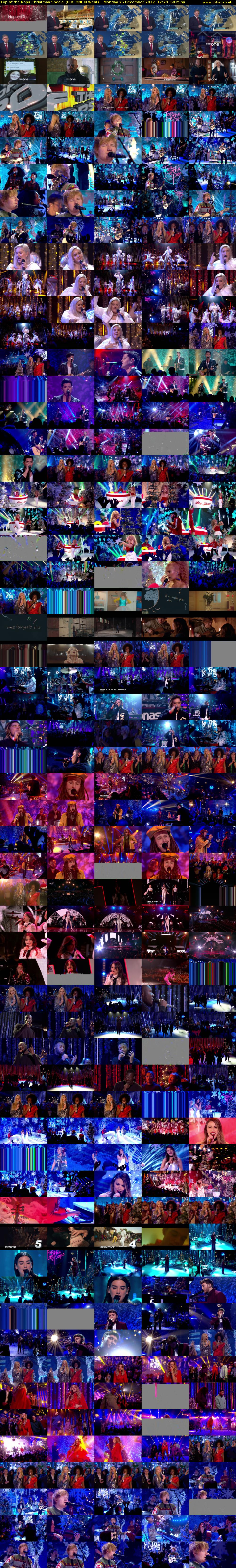 Top of the Pops Christmas Special (BBC ONE N West) Monday 25 December 2017 12:20 - 13:20