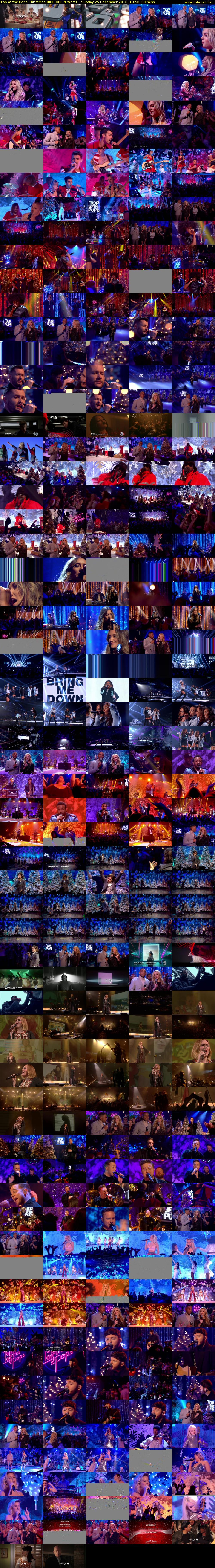 Top of the Pops Christmas (BBC ONE N West) Sunday 25 December 2016 13:50 - 14:50