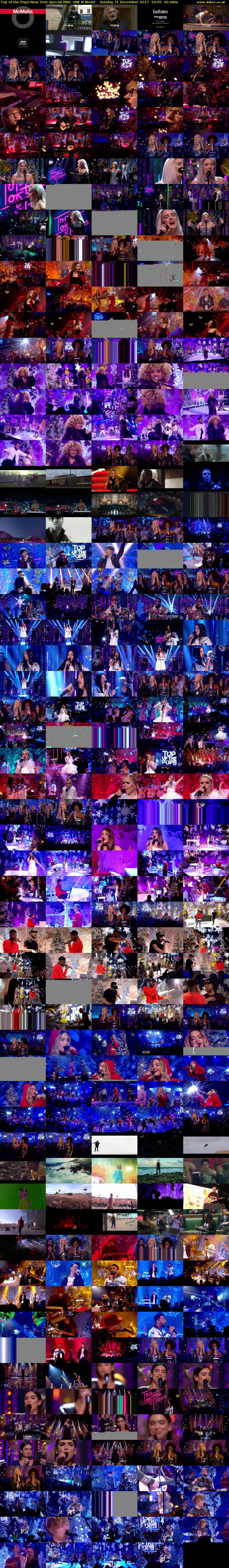 Top of the Pops New Year Special (BBC ONE N West) Sunday 31 December 2017 16:05 - 17:05