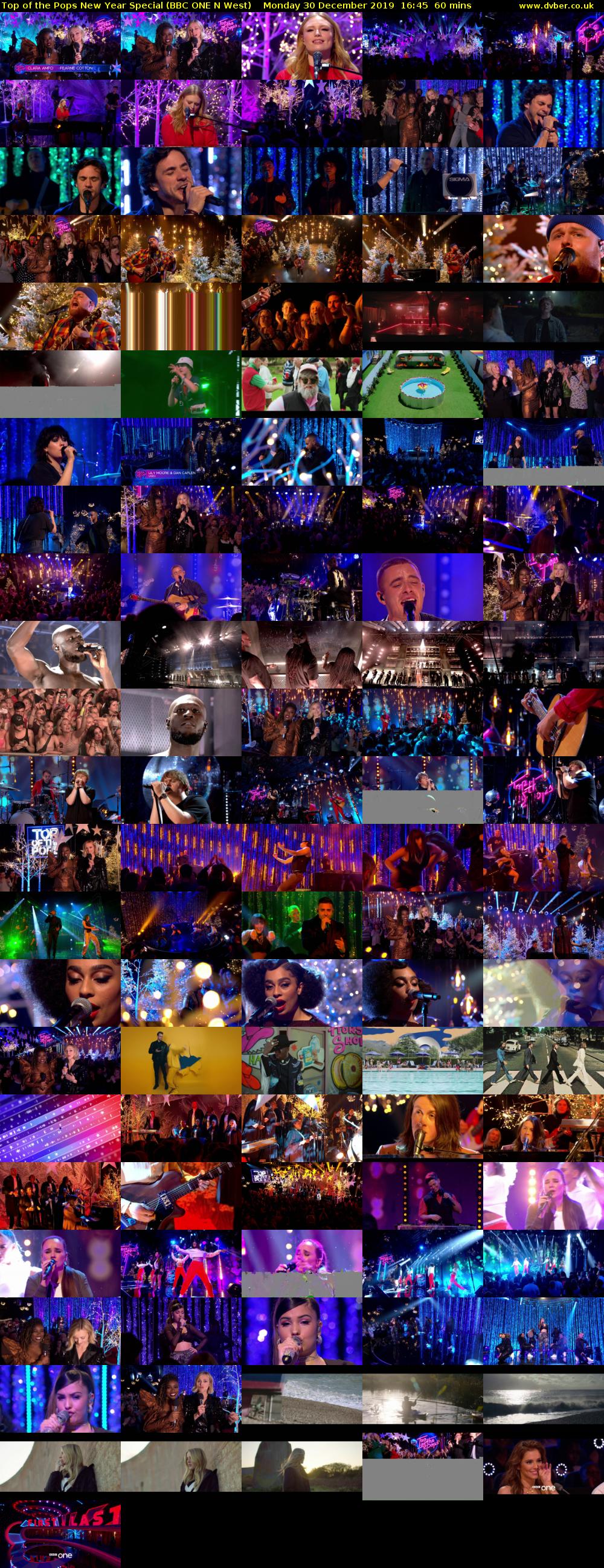 Top of the Pops New Year Special (BBC ONE N West) Monday 30 December 2019 16:45 - 17:45