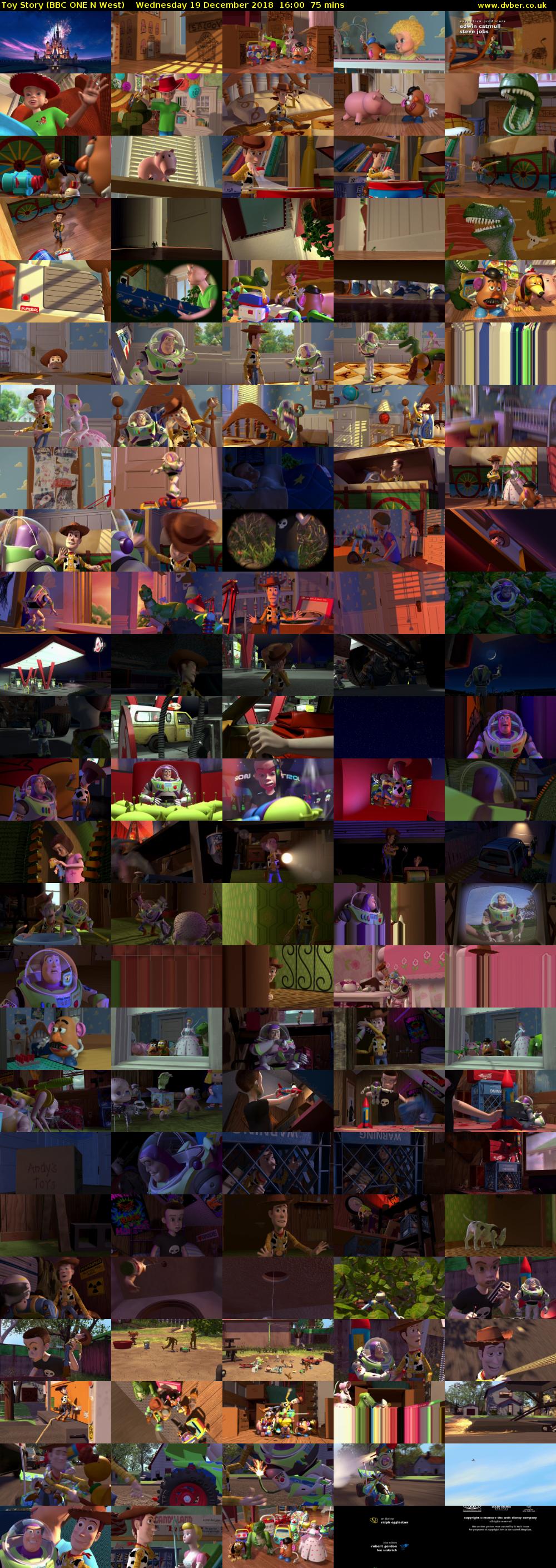 Toy Story (BBC ONE N West) Wednesday 19 December 2018 16:00 - 17:15