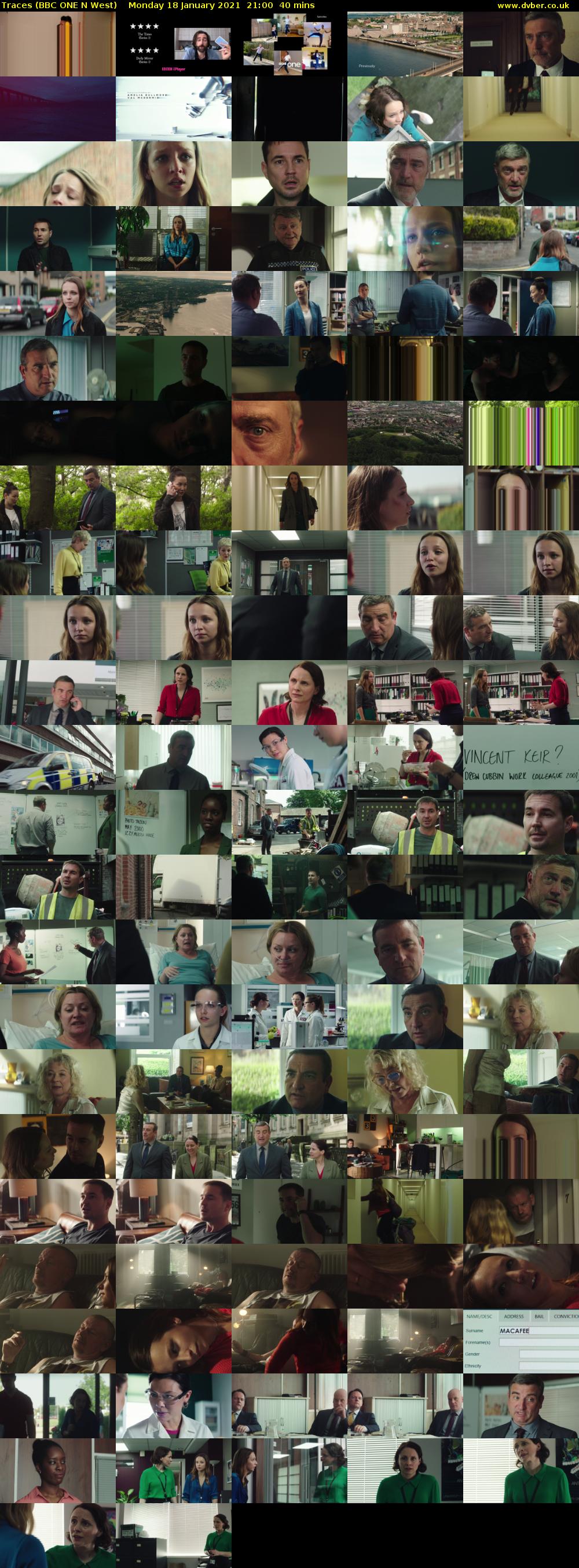 Traces (BBC ONE N West) Monday 18 January 2021 21:00 - 21:40
