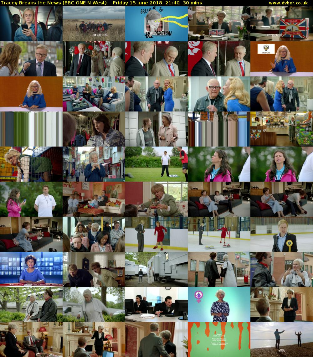 Tracey Breaks the News (BBC ONE N West) Friday 15 June 2018 21:40 - 22:10