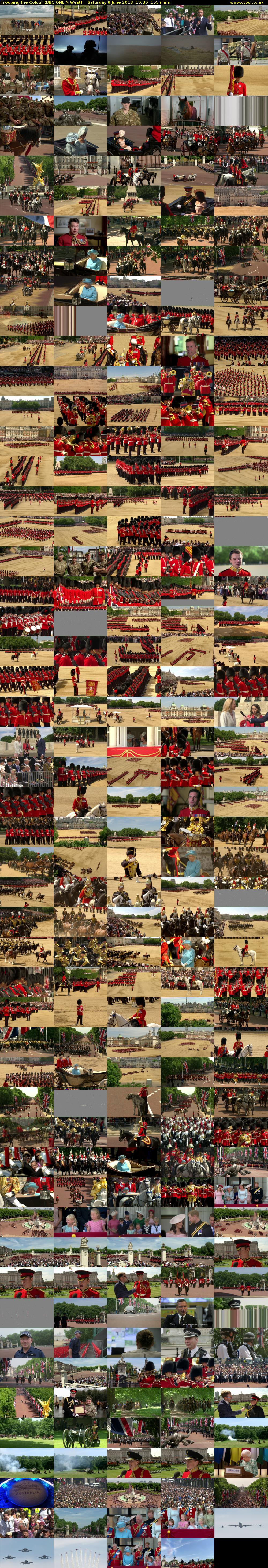 Trooping the Colour (BBC ONE N West) Saturday 9 June 2018 10:30 - 13:05