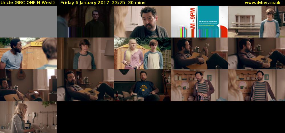 Uncle (BBC ONE N West) Friday 6 January 2017 23:25 - 23:55