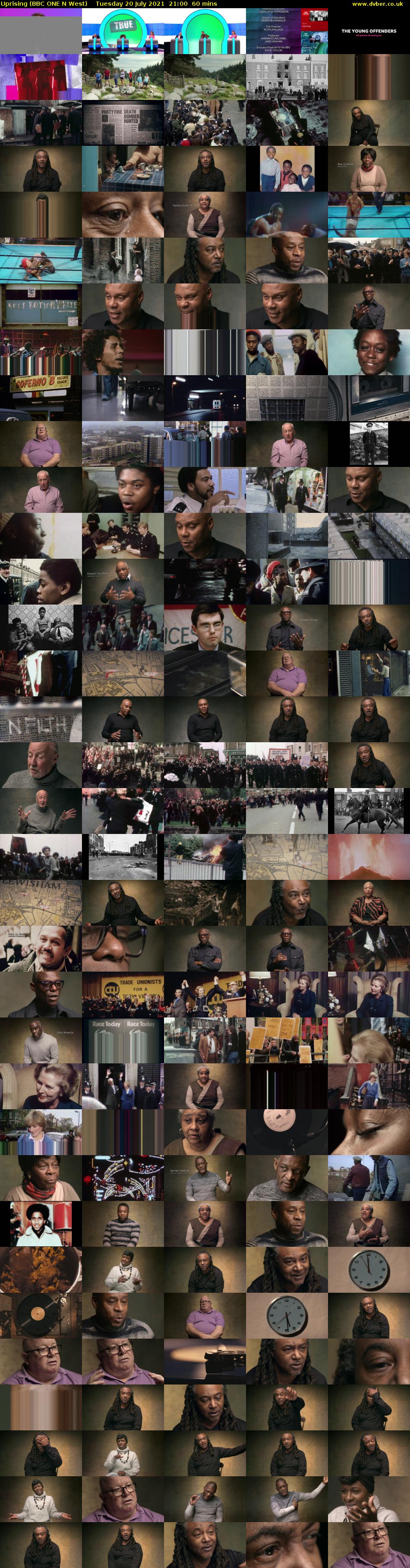Uprising (BBC ONE N West) Tuesday 20 July 2021 21:00 - 22:00