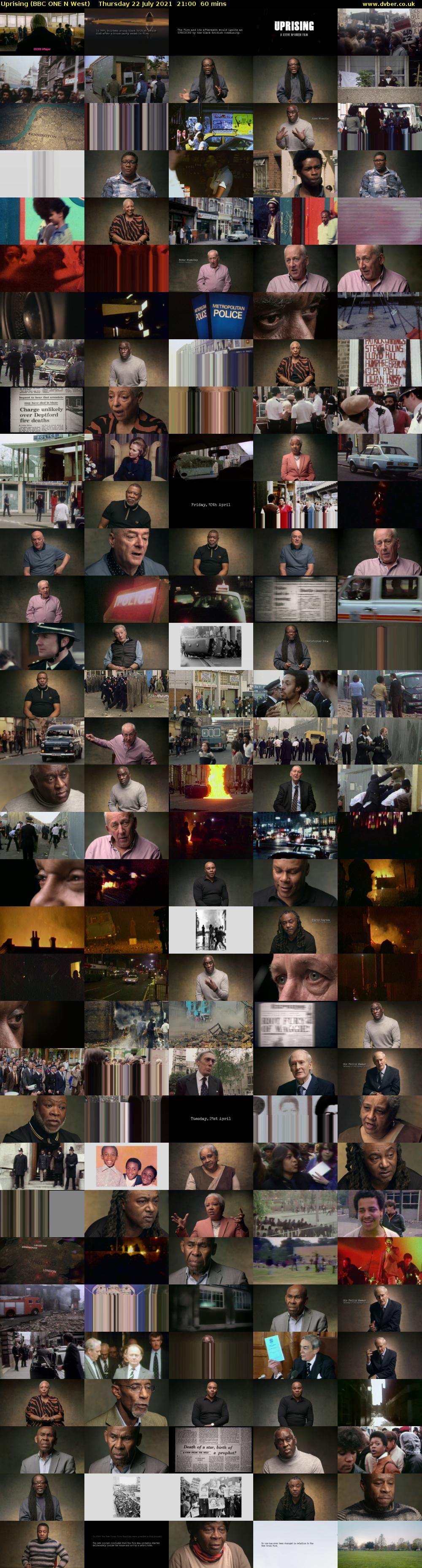 Uprising (BBC ONE N West) Thursday 22 July 2021 21:00 - 22:00